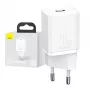 Baseus Super Si Smartphone White AC greitasis kroviklis patalpoms