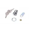 Apvali spynelė spintoms Extralink ROUND LOCK FOR CABINETS, sidabrinė