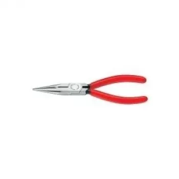 Knipex replės plokščiosios 160 mm plokščios/apvalios tiesios poliruotos plastikinė rankena