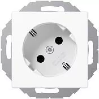 Jung SCHUKO kištukinis lizdas 16A 250V 45 laipsnių A 520-45 KI WW (A520-45KIWW)