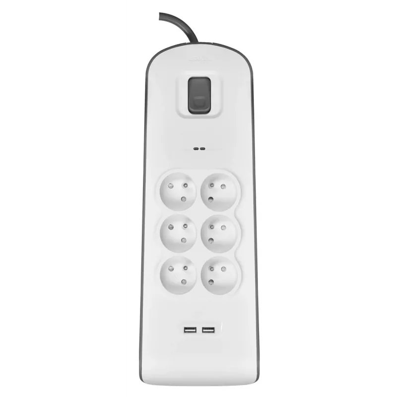 Apsauginis nuo viršįtampių lizdų blokas Belkin BSV604ca2m Baltas 6 AC lizdai 2 m