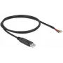 Delock USB 2.0 į RS-232 serijinis adapteris, juodas (90524)