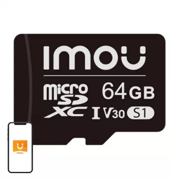 MicroSD atminties kortelė IMOU ST2-64-S1 64 GB, Class 10, Skaitymas 95 MB/s, Rašymas 35 MB/s, U3 V30