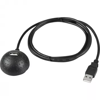 Wentronic USB kabelis - USB A tipas, 4 kontaktų (kištukas) - USB A tipas, 4 kontaktų (lizdas) - 1,5 m - magnetinis stovas (68913)