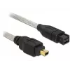 FireWire A/B laidas DeLOCK 82588 1,0 m pilkas
