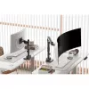 Monitoriaus laikiklis DIGITUS Vienas, spaustuvinis, 57 col. max, 27 kg, VESA 75x75–100x100, aukščio reguliavimas, pakreipimas -75° iki 75°, juodas