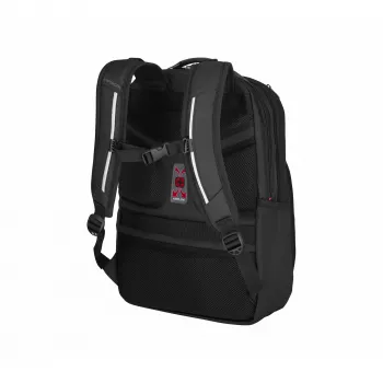 Kasdienė kuprinė Wenger SwissGear Cosmic Black iš perdirbto poliesterio PVC rPET
