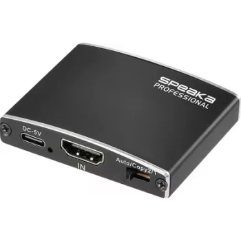 SpeaKa Professional HDMI skirstytuvas 3840 x 2160 pikselių juodas (SP-13723876)
