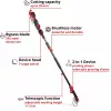 Genėjimo žirklės EINHELL GP-LS 18/28 Li T BL-Solo – belaidės teleskopinės aplenkiamosios žirklės, 18 V, pjovimo storis 2,8 cm, aliumininis kotas