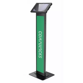Compulocks Surface Pro 8-11 Apex Enclosure Brandable Floor Stand - Aufstellung - für Tablett - Branding-fähig - verriegelbar - Metallrahmen - Schwarz 