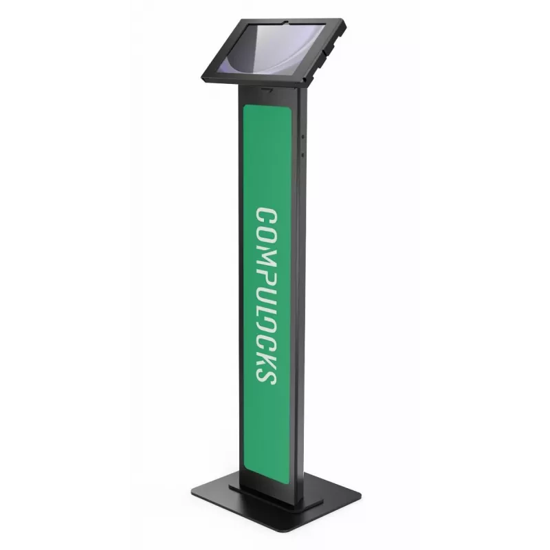 Compulocks Surface Pro 8-11 Apex Enclosure Brandable Floor Stand - Aufstellung - für Tablett - Branding-fähig - verriegelbar - Metallrahmen - Schwarz 