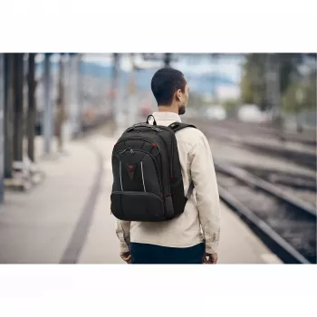 Wenger Carbon Pro verslo kuprinė su 15,6 inch nešiojamojo kompiuterio ir planšetės kišenėmis, juoda (653129)