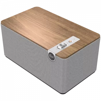 Klipsch the Three Plus belaidė garsiakalbių sistema su Bluetooth, riešutmedžio apdaila
