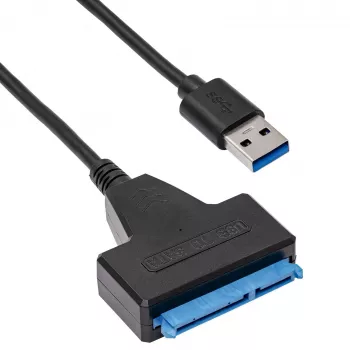 Akyga AK-CA-86 SATA – USB-A 3.0 adapterio kabelis 2,5 colio diskams, 0,3 m, juodas