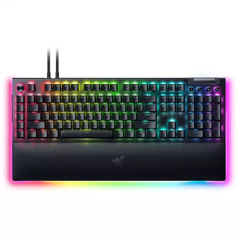 Razer BlackWidow V4 Pro klaviatūra žaidimams USB QWERTZ vokiška juoda mechaninė RGB