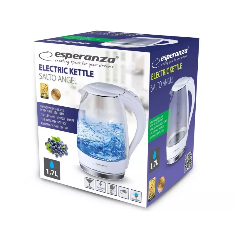 Esperanza Ekk011w elektrinis virdulys Salto Angel 1,7 L Ekk011w