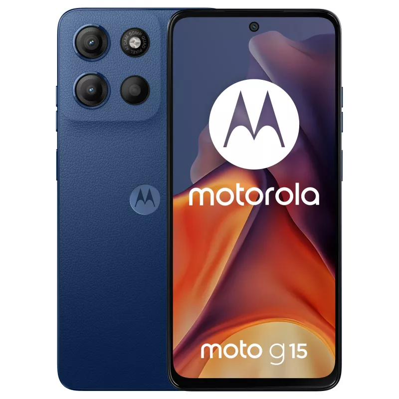 Motorola moto g15 17,1 cm (6,72 col.) Dual SIM Android 15 4G USB Type-C 8 GB 256 GB 5200 mAh Navy