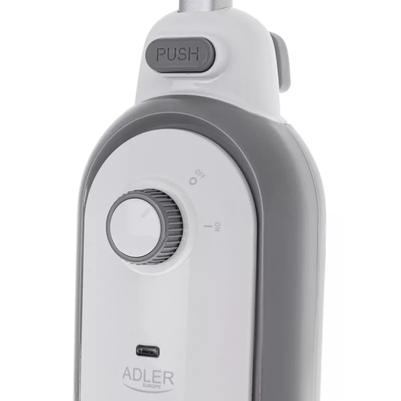 Garų šluotra Adler AD 7057 1300W 0,38L Balta/Pilka