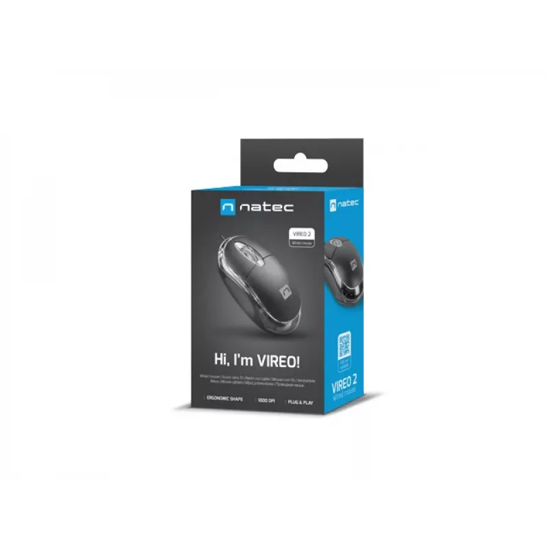 Pelė NATEC Vireo 2 USB Type-A optinė