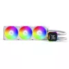 CPU aušintuvas MONtech HyperFlow Digital 360 (W) – 360 mm skysčio aušinimo sistema, balta