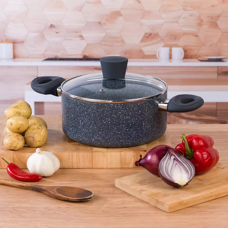 Puodas Russell Hobbs RH00848EU 20 cm akmuo – keptuvinis puodas su dangčiu