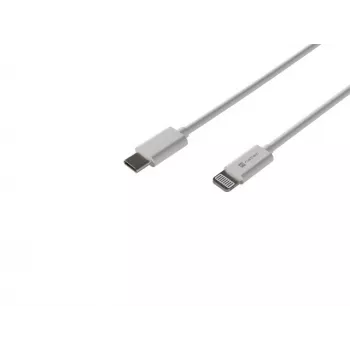 Laidas Lightning (m) -> USB-C (m) 2m Mfi Prati Baltas Natec NKA-2151