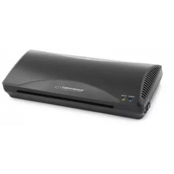 Šalto/karšto laminavimo aparatas ESPERANZA EFL001 – A4, 24 cm maks. plotis, 80–125 µm plėvelė, 250 mm/min, 0,6 mm storis