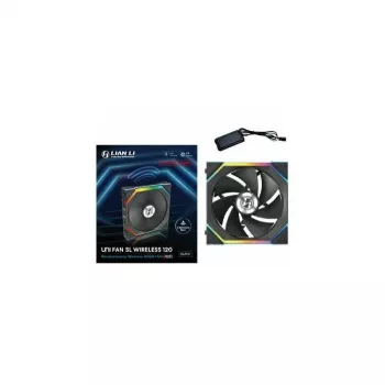 120 mm ventiliatorius Lian Li UNI FAN SL-INF Wireless ARGB PWM Reverse Blade, juodas