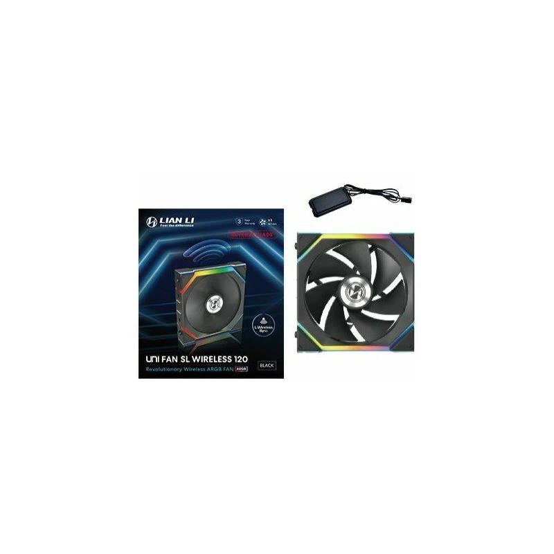 120 mm ventiliatorius Lian Li UNI FAN SL-INF Wireless ARGB PWM Reverse Blade, juodas