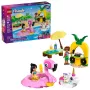 LEGO Friends 42658 Baseino vakarėlis su vienaragiu ir flamingo – konstruktorius su personažais ir aksesuarais