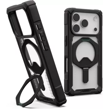 UAG Urban Armor Gear Plasma XTE dėklas su MagSafe ir atrama | Apple iPhone 17 Pro | juodas/permatomas | 11452711404G