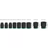 Impulsinių lizdų rinkinys Bosch Powertools PRO 1/2 colio 9 dalių, juodas