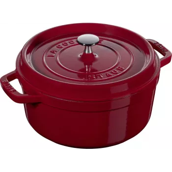 Apvalus ketaus troškinimo puodas STAUB La Cocotte 6,7 L, kaštoninis, ZWILLING