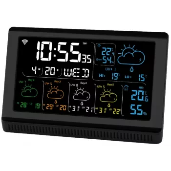 Išmanusis garsiakalbis MANTA MTO200B Windy Black – belaidis garsas per Bluetooth ir Wi‑Fi, balso asistento palaikymas