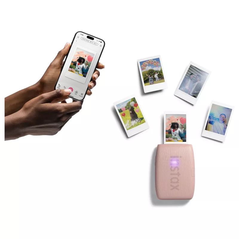 Nešiojamas momentinis spausdintuvas Fujifilm Instax Mini Link 3 rožinis Bluetooth