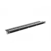 Lanberg PPU5-0024-B - 24 prievadų RJ-45 Cat5e skydelis, 19 colių, 0,5U, juodas