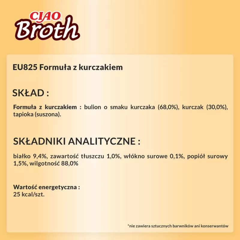 Šlapias skanėstas katėms INABA Ciao Broth Vištiena 40 g maišelis