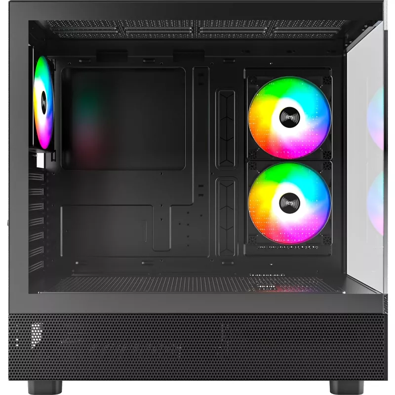Montech XR Midi-Tower, grūdintas stiklas - juoda