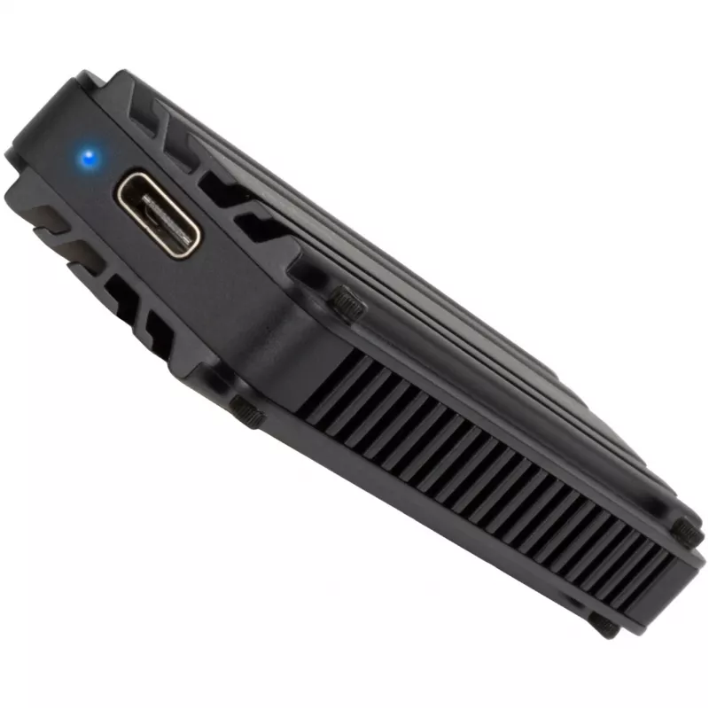 Išorinis SSD korpusas Silverstone MS12 Black M.2