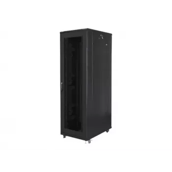 Stovimas serverio stovas LANBERG FF01-8042-23B 42U 19 coliu 800×1000 mm Juodas, 121 kg talpa