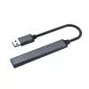 USB šakotuvas SAVIO AK-70, 4 prievadai (1× USB 3.0 + 3× USB 2.0), 5 Gbit/s