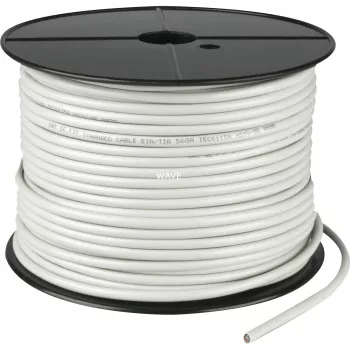 Wentronic Goobay tinklo kabelis CAT 5e, F/UTP, pilkas, 100 m - CCA vario mišinys, AWG 26/7 (vytos), PVC (68706)