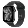 Apple Watch Series 11 GPS 46mm Jet Black Aliuminio Korpusas su Juodu Sportiniu Dirželiu - S/M
