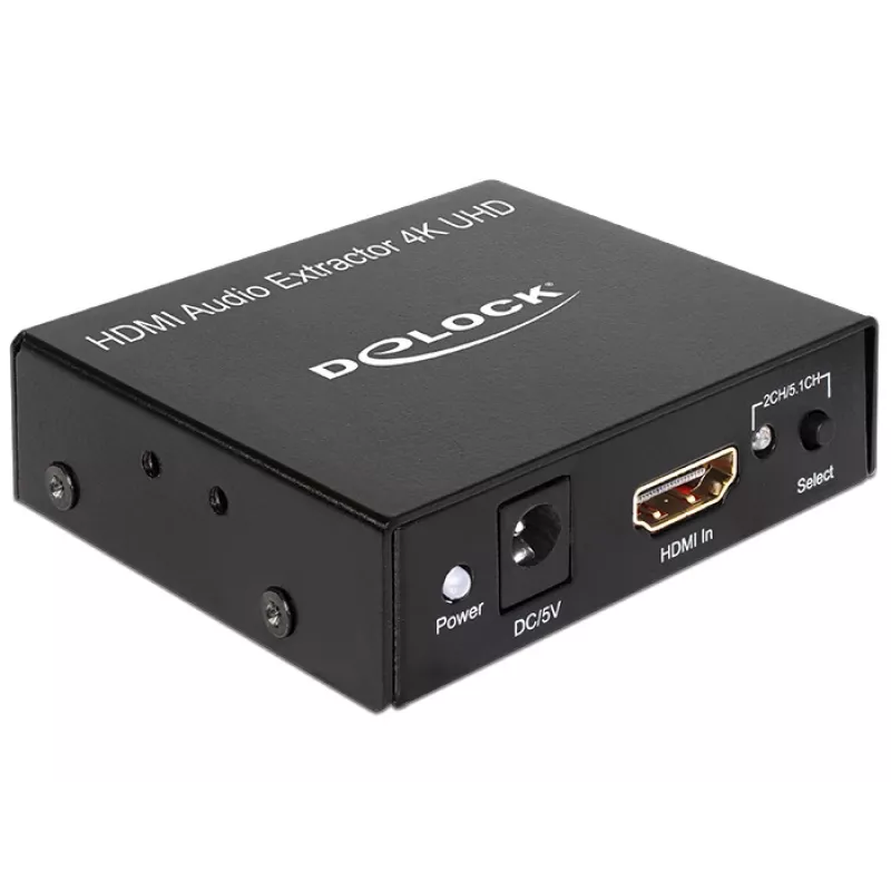 HDMI garso išskyriklis 4K, juodas