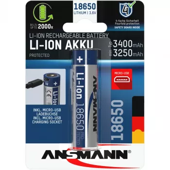 Ansmann 1307-0003 įkraunama baterija 18650 Li-Ion