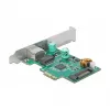 PCI Express x1 kortelė DeLOCK RTL8125 2.5 Gigabit LAN PoE+