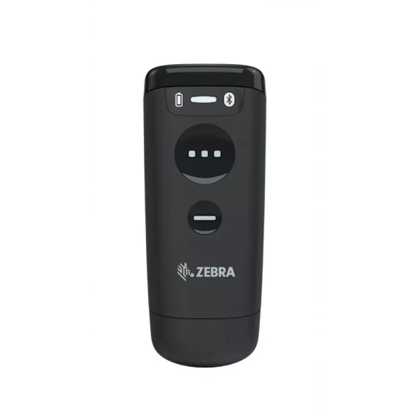 Nešiojamas brūkšninių kodų skaitytuvas Zebra CS60 1D/2D LED belaidis IP65 juodas, Bluetooth/USB, 100 m atstumas, 83 g