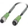 Kabelis jutikliui / pavarai Phoenix Contact SAC-4P-M12MS/1,5-PUR/M12FS, 4 polių, 1,5 m