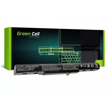 Baterija Green Cell AC51, skirta Acer Aspire E15/E17 – Li-Ion 14.8V 2200mAh 4 celės, juoda