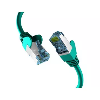 EFB-Elektronik RJ45 pataisas su Cat.7 žalia viela 0,5 m S/FTP PIMF tinklo kabelis LAN DSL